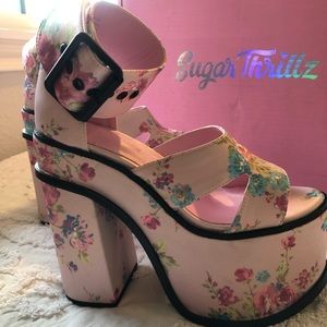 NIB SugarThrillz Somebody’s Angel Platform Heels